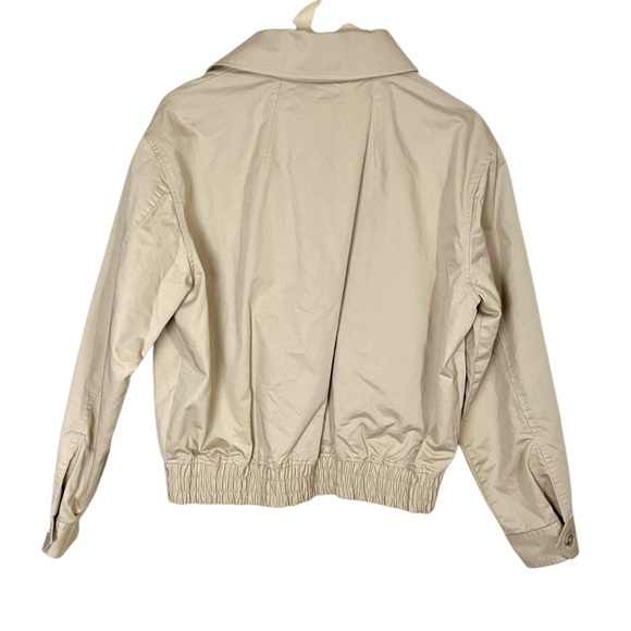 NWT Filippa K Cotton Zip Jacket Beige Minimalist Neutral Utility EU 34 US 2 - Picture 5 of 9